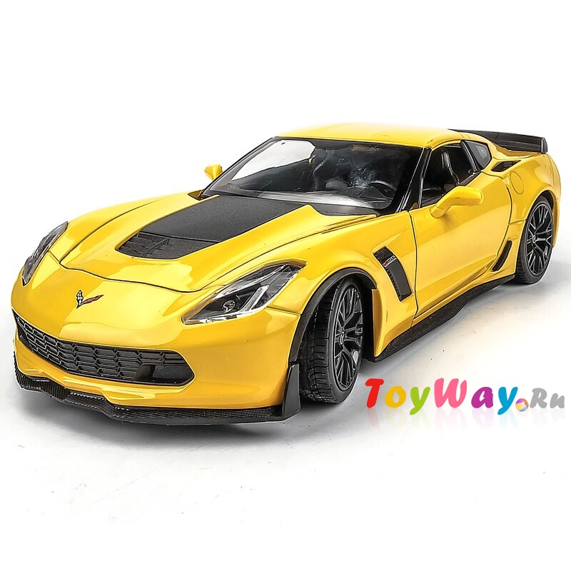 Модель машины – Chevrolet Corvette, масштаб 1:24  